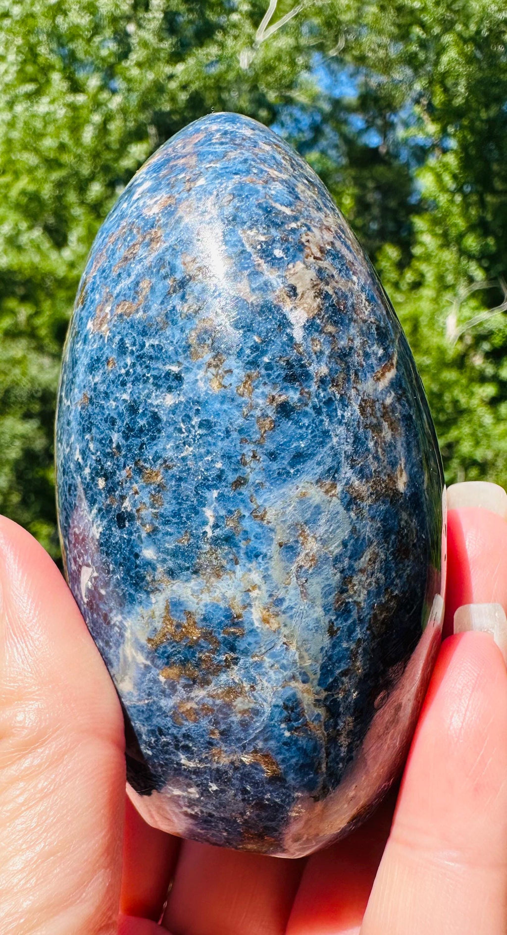 500 Grams Exceptional Dumortierite Freeform, Deep Blue with Natural Matrix & Golden Flecks - A Special Find for Collectors