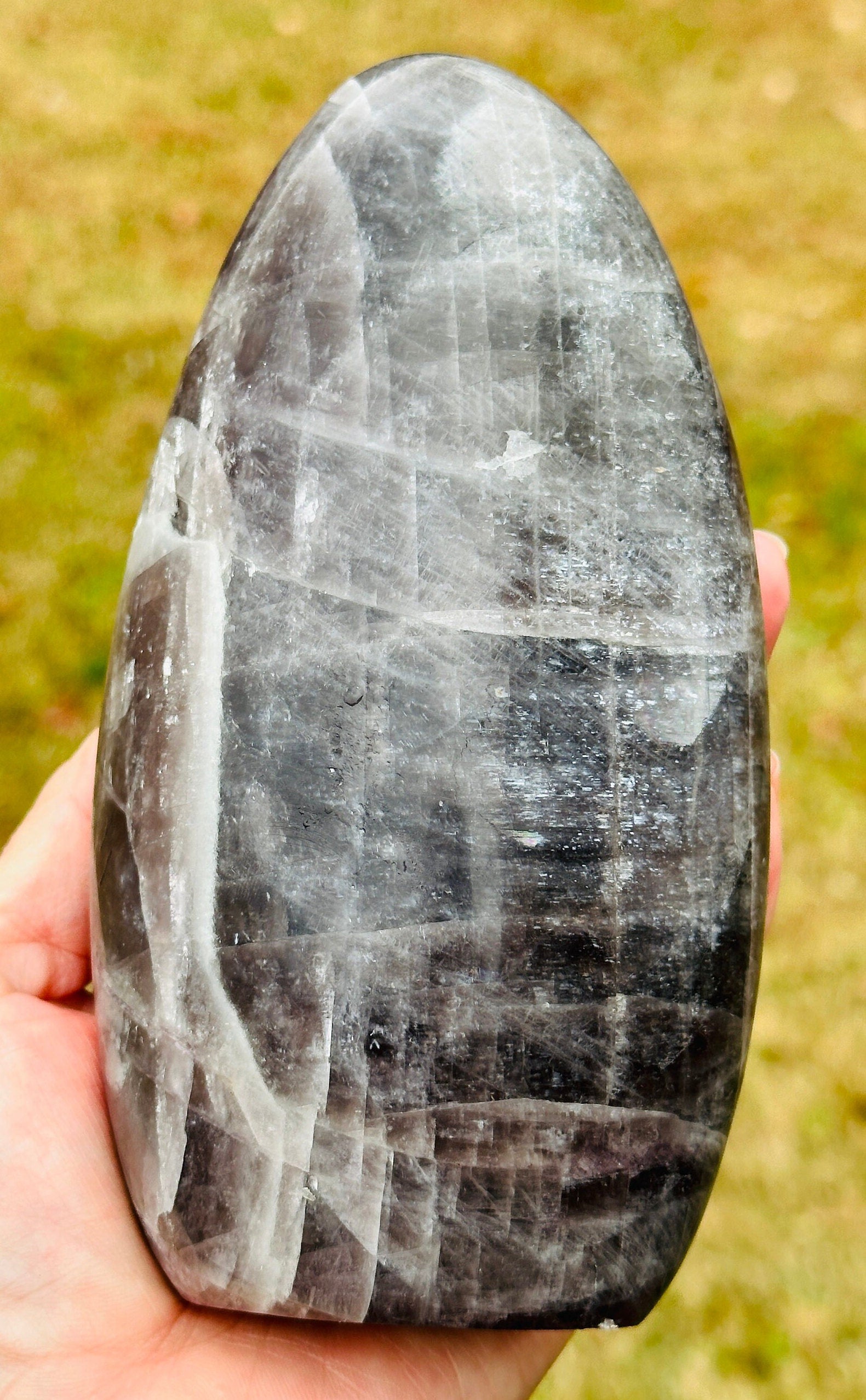 1,350 Grams Rare and unique Grey Silvery Anhydrate Free Form