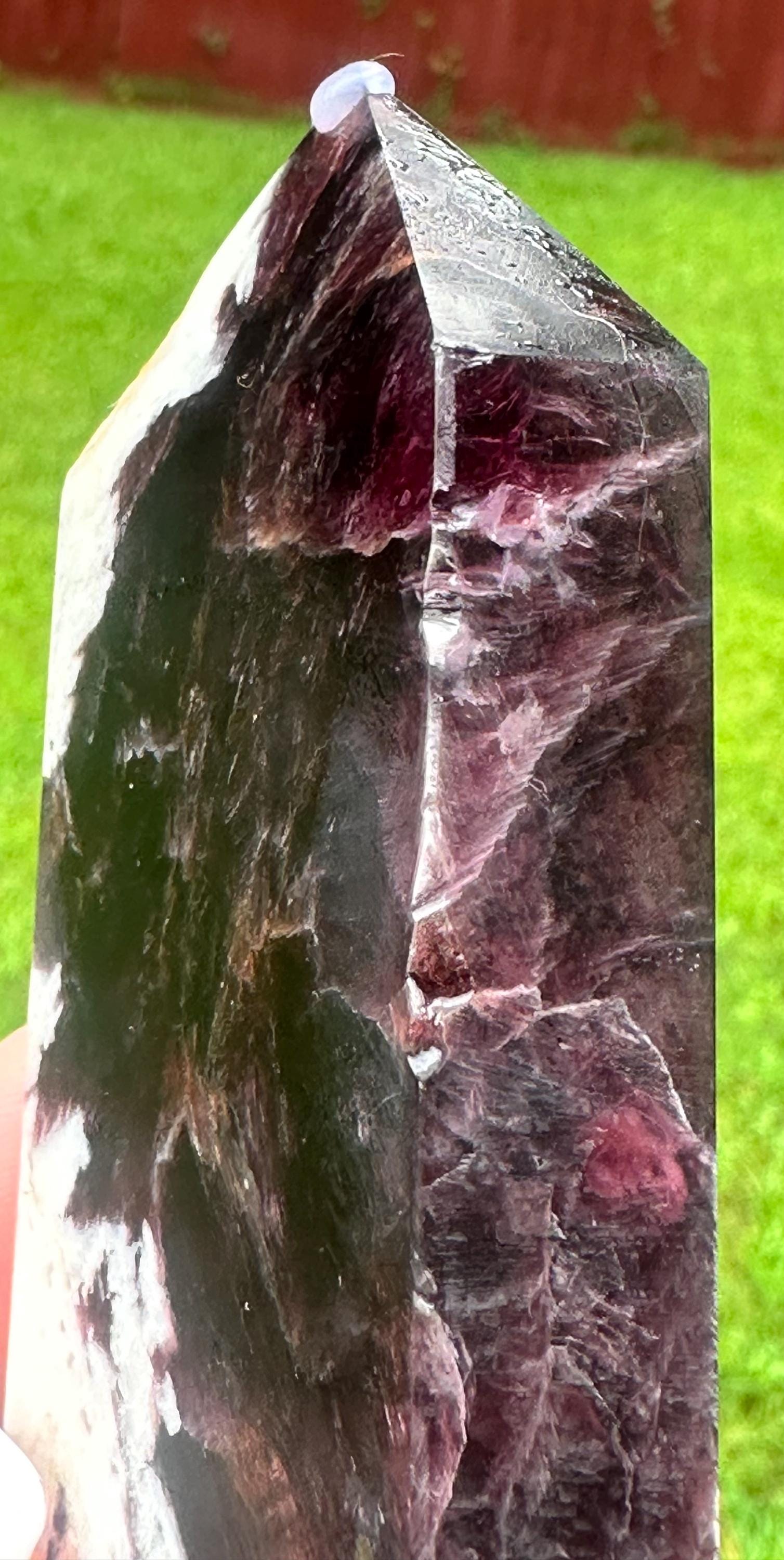 176 Grams Purple Lithium Mica in White Feldspar Tower