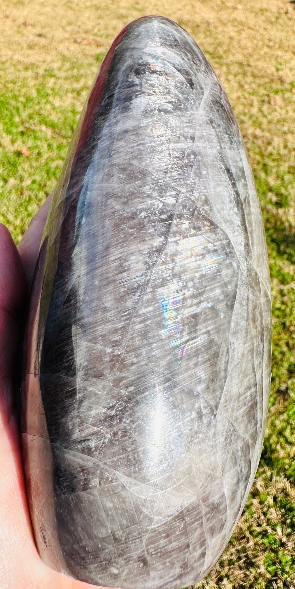 1,350 Grams Rare and unique Grey Silvery Anhydrate Free Form