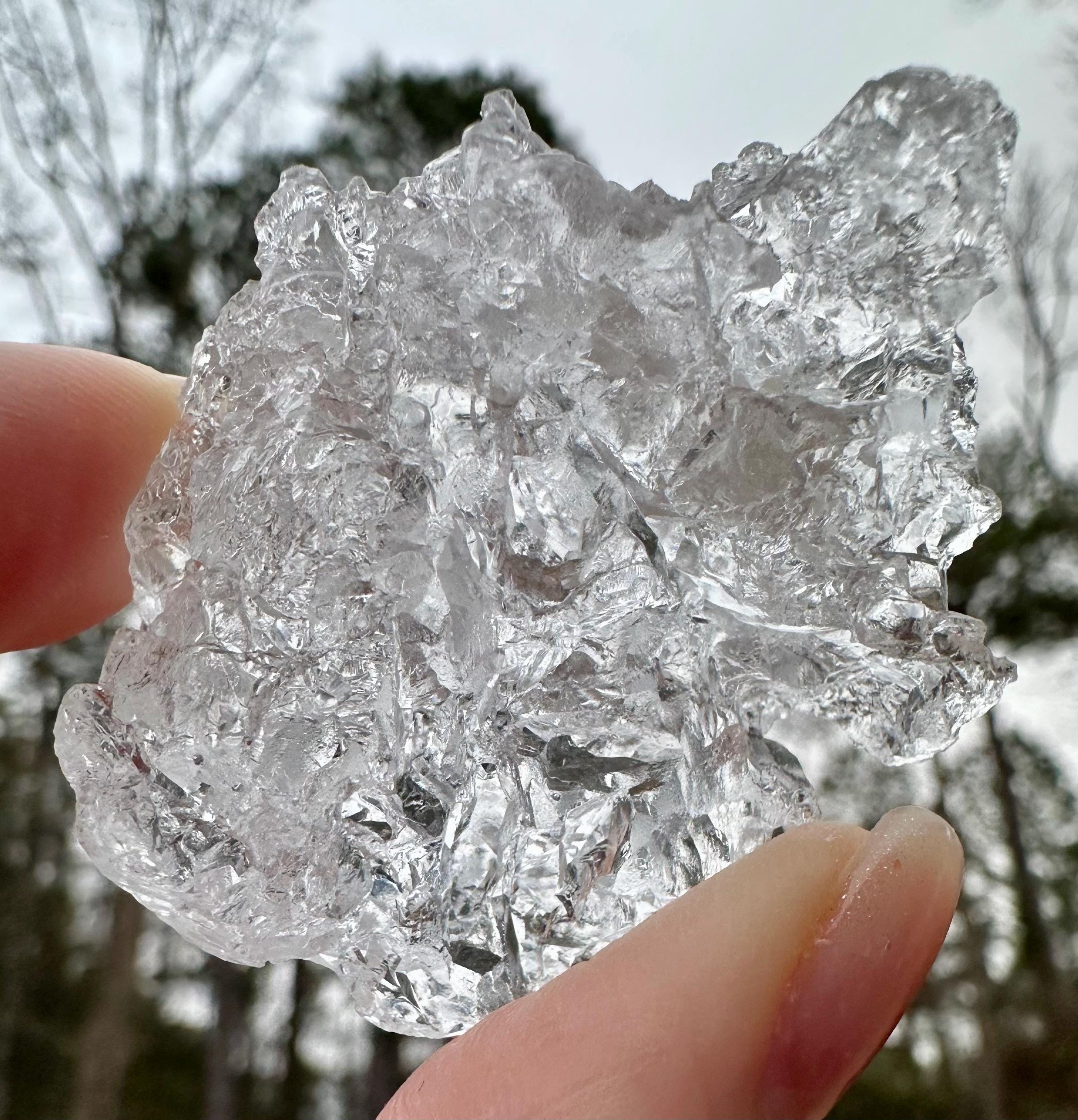 39 Grams Etched Water Clear Pollucite from Afghanistan