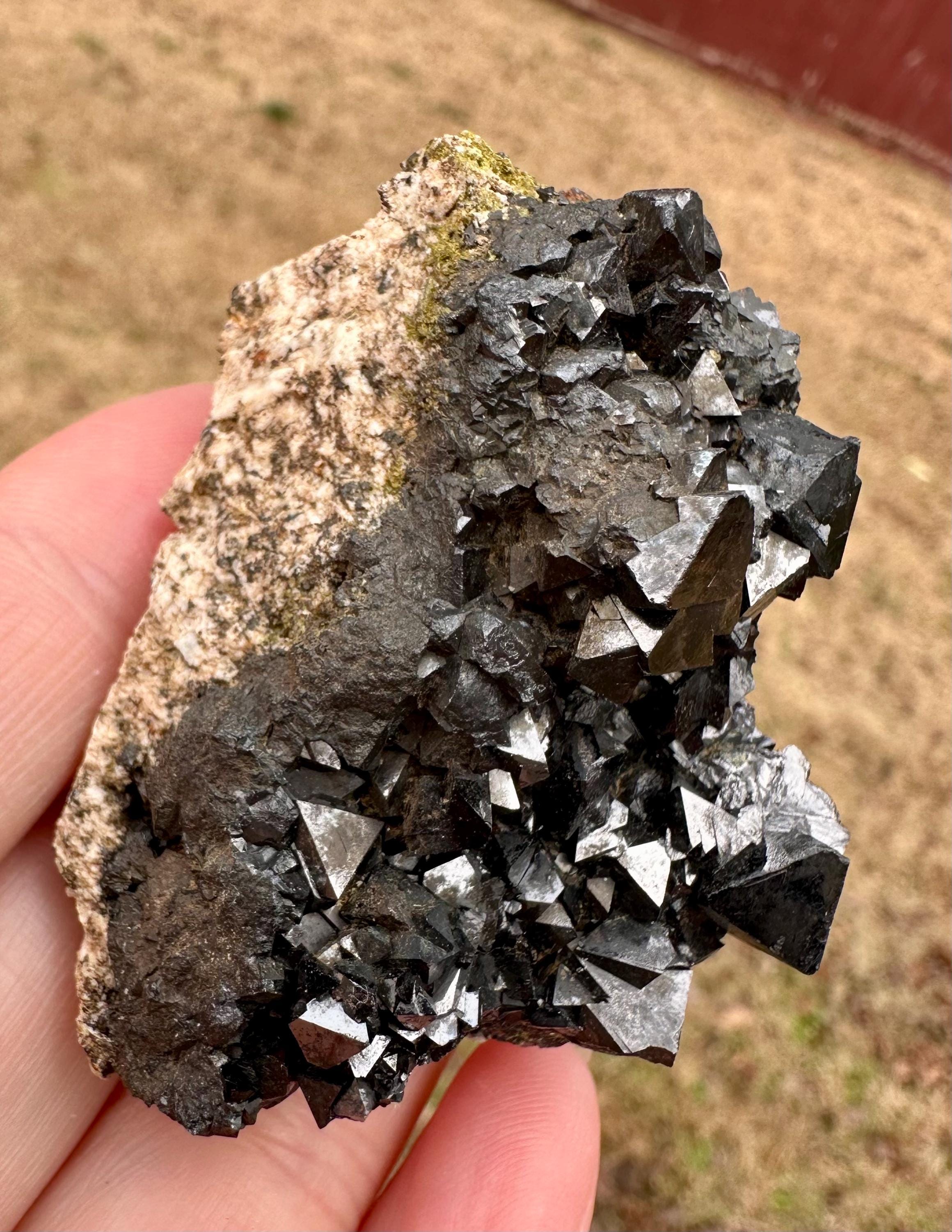 118 grams Magnetite Cluster in Matrix from Morocco