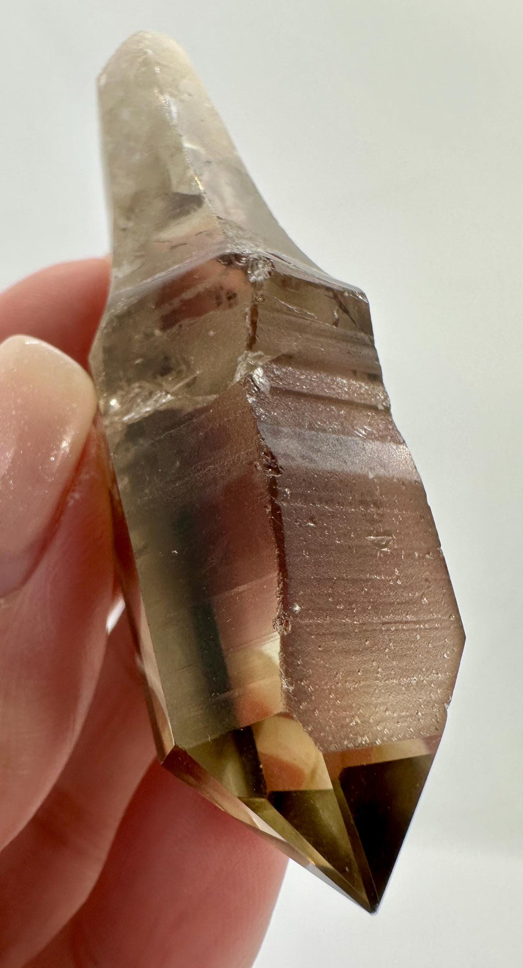 Your choice of Natural Polished Citrine & Smoky Citrine Scepters with Phantoms from Madagascar