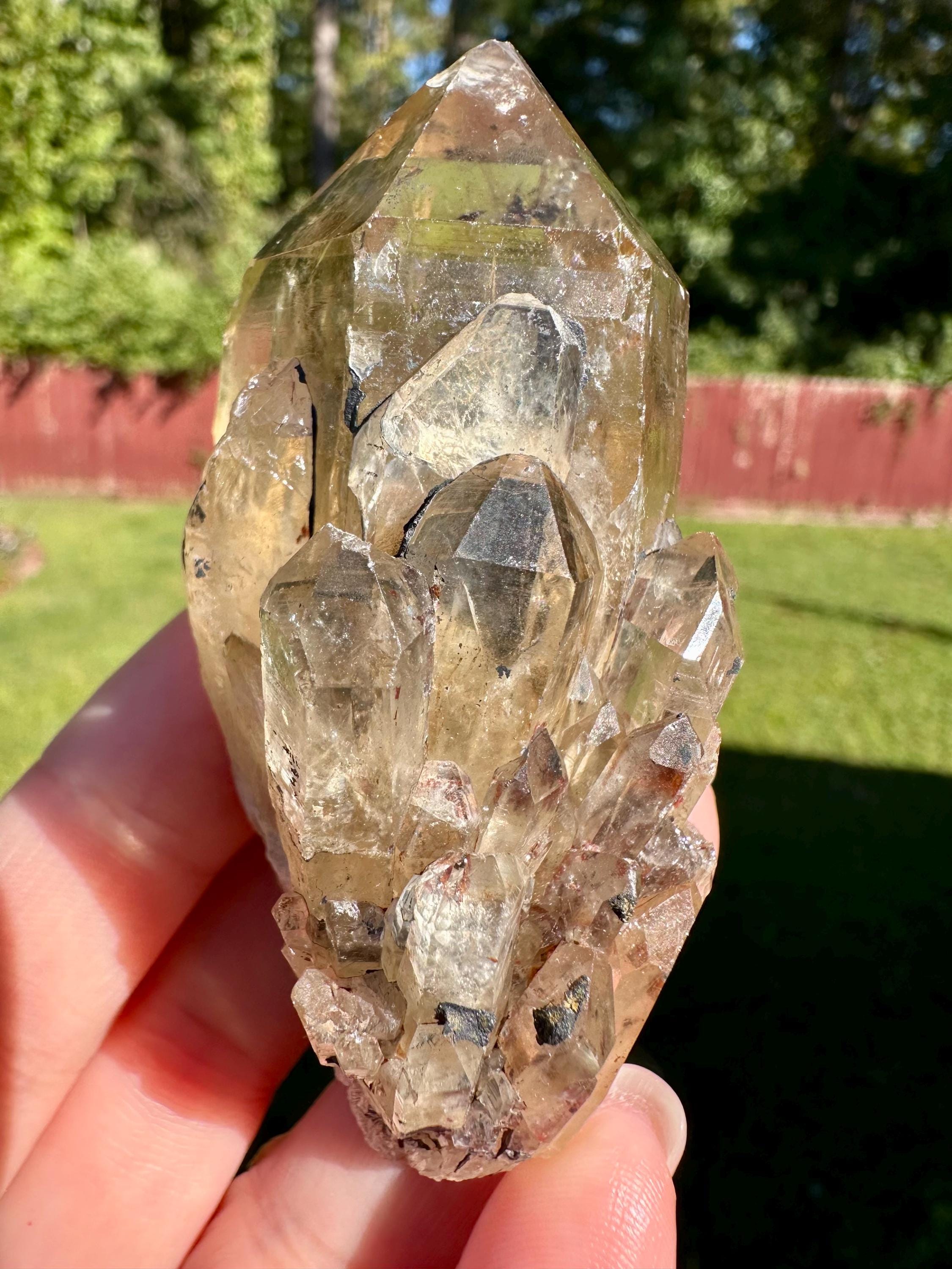 97 Grams Kundalini Citrine Cluster from RD Congo