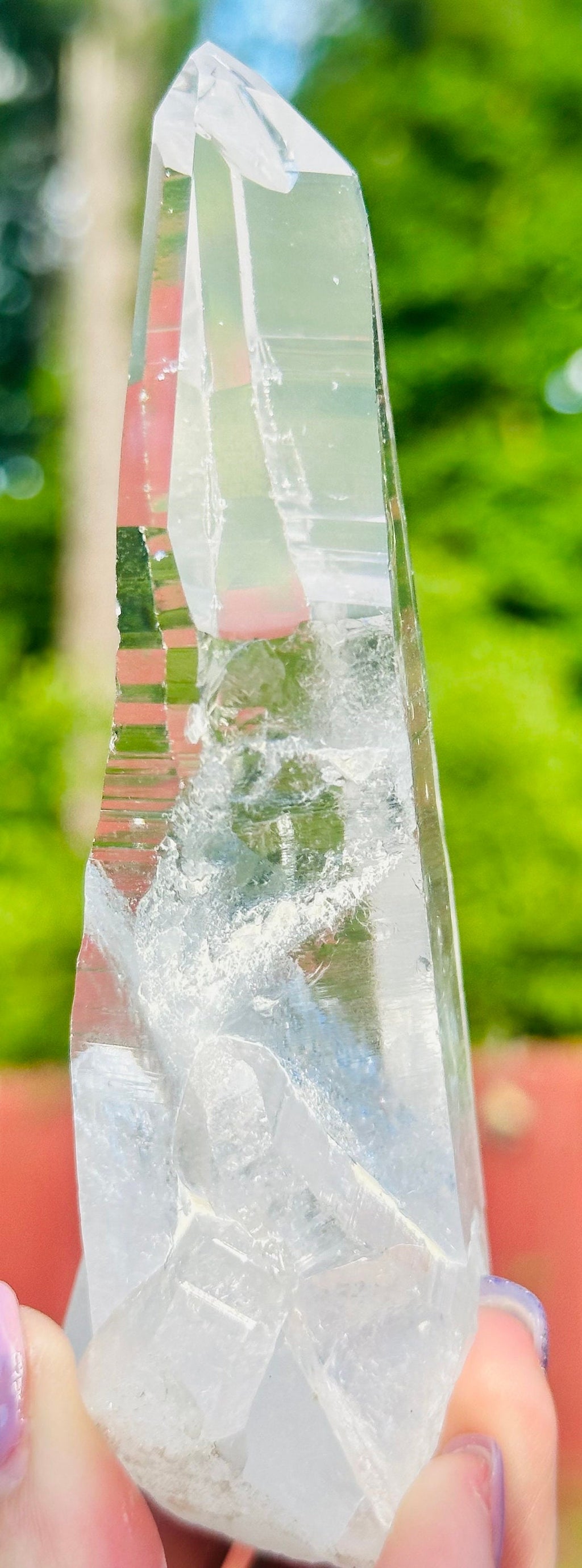 200 Grams Stunning Diamantina Glass Clear Muzo Habit Authentic Blue Needles Lemurian Quartz from Diamantina Mines of Minas Gerais