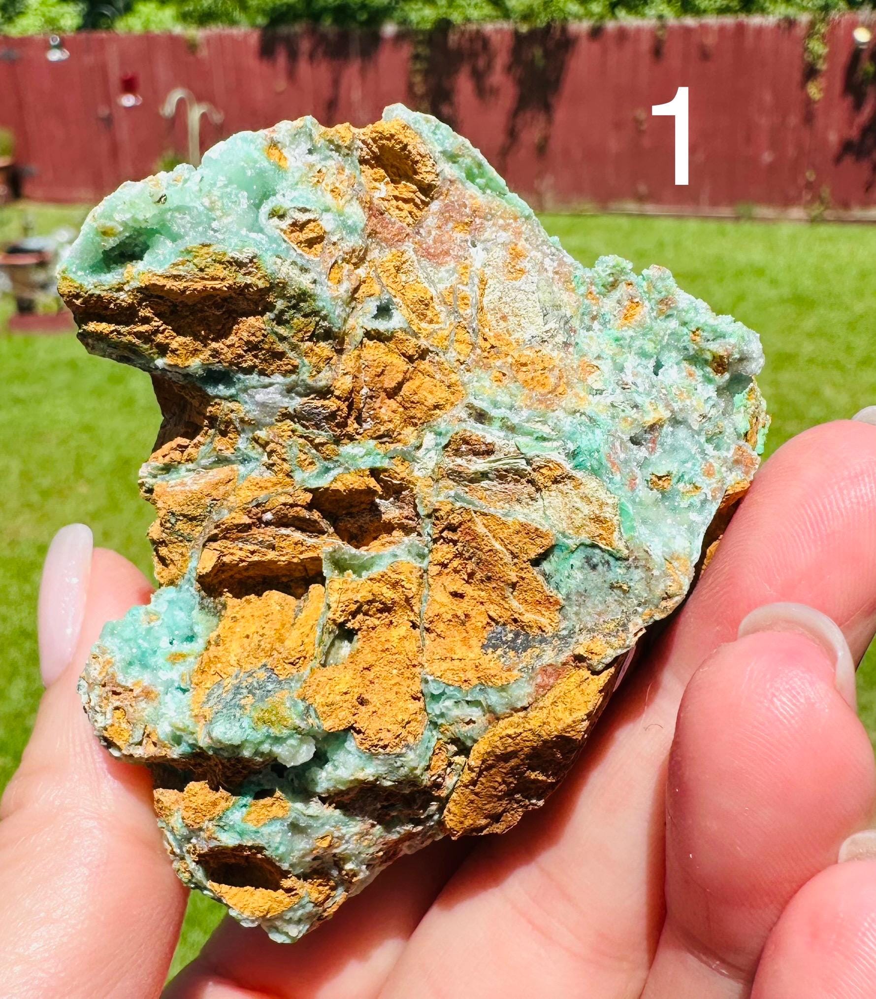 Minty Dream: Raw Druzy Chrysoprase in Matrix – Sparkling Natural Beauty & Heart Healing!