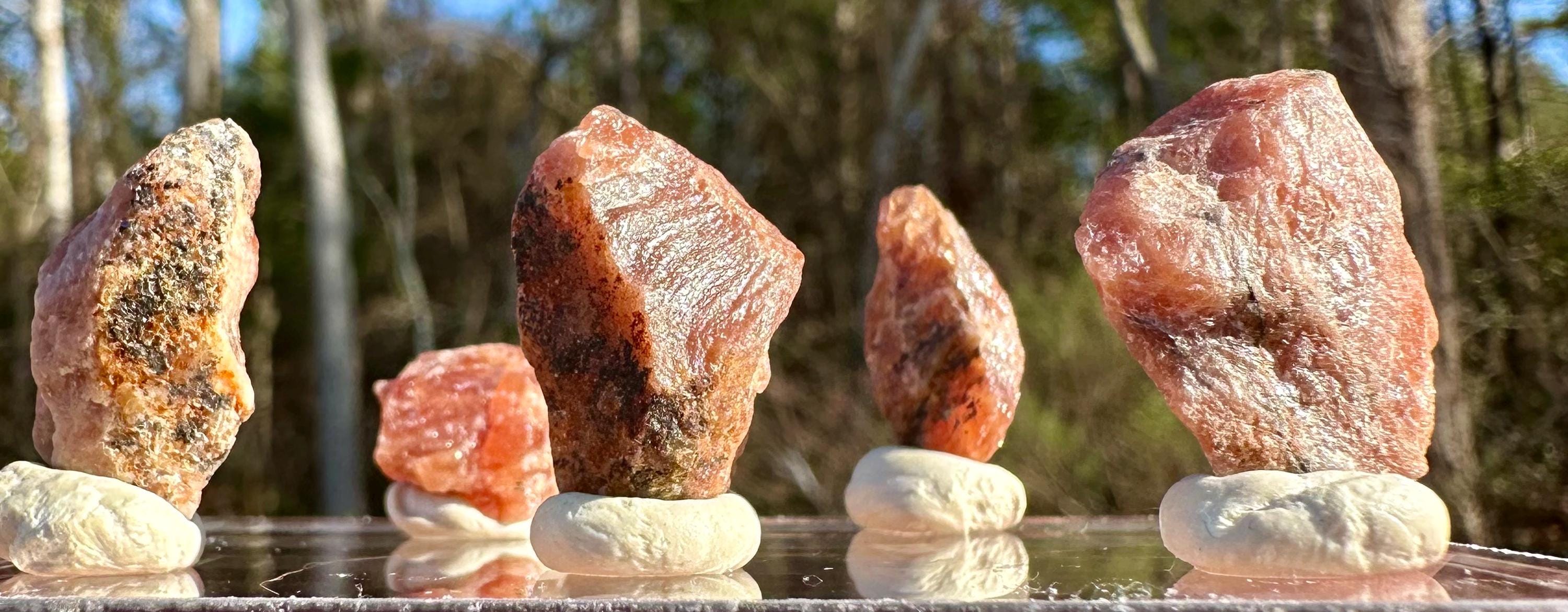 22 Grams Raw Triplite (Set of Five) from Pakistan