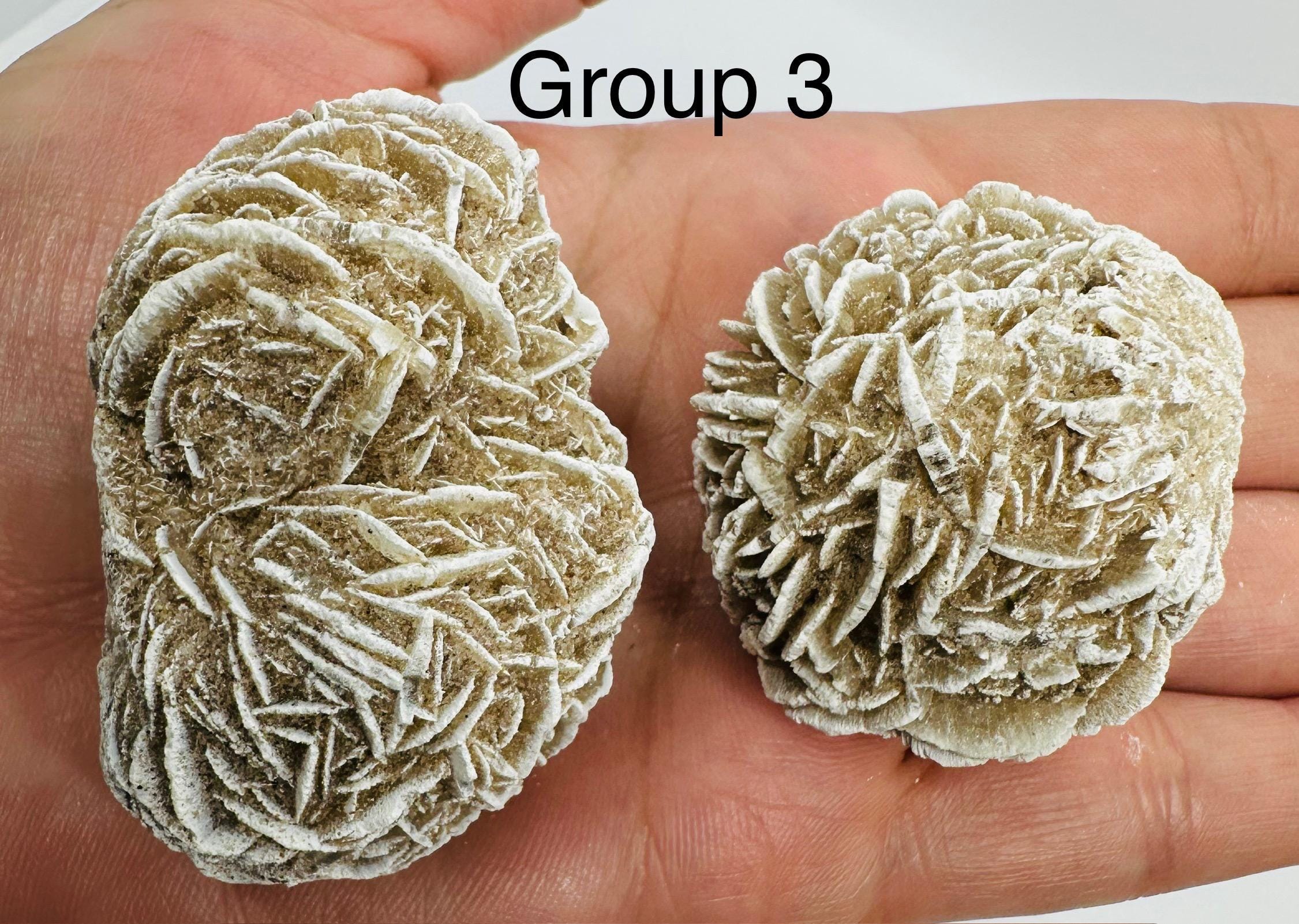 Your Choice of One pair of Exquisite Desert Rose Selenite Cluster Pair