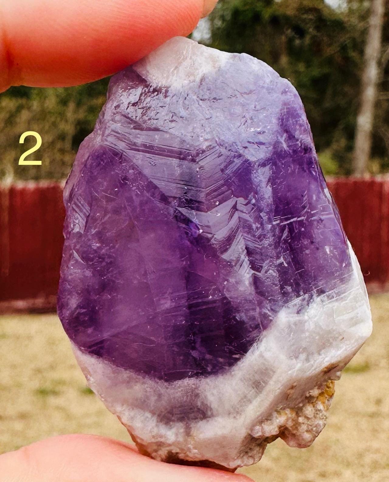 Your choice White Capped Amethyst from Bahia, Brazil
