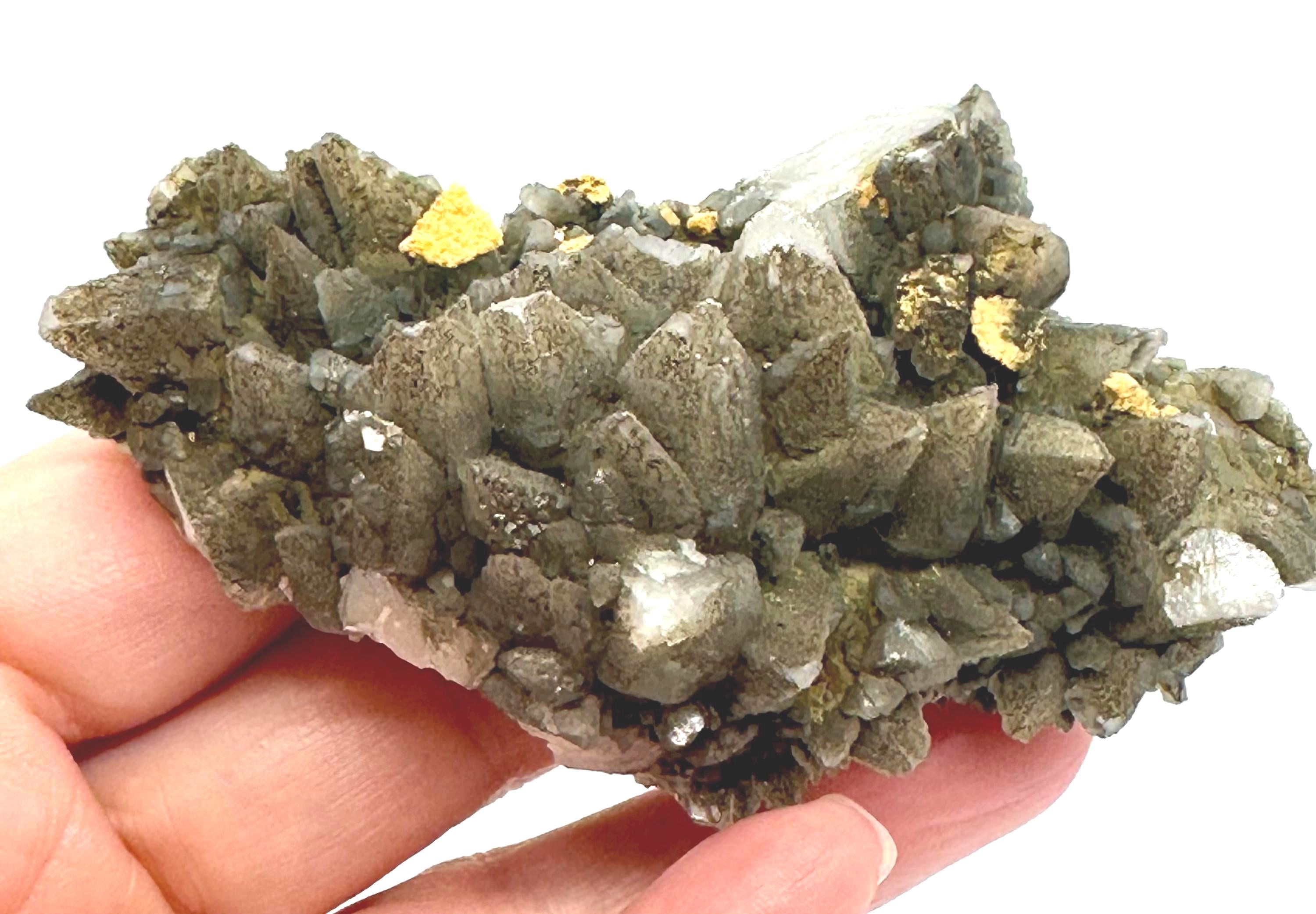 104 Grams Dragon Scale–Like Dogtooth Calcite Cluster from Hunan Province, China