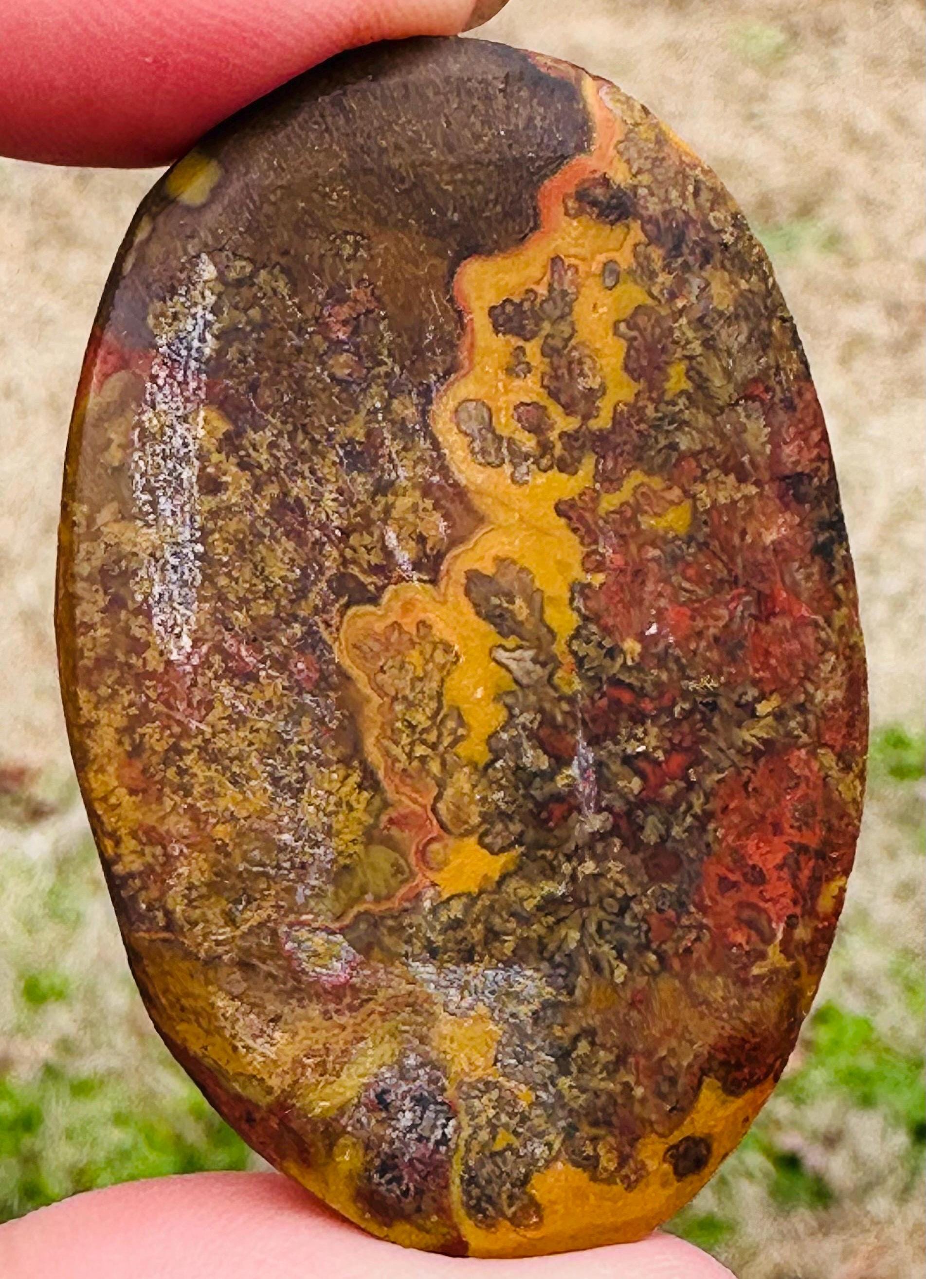 Your Choice Rare and Very Rich Color Swirls and Patterns  Surya semi polished Agate from India