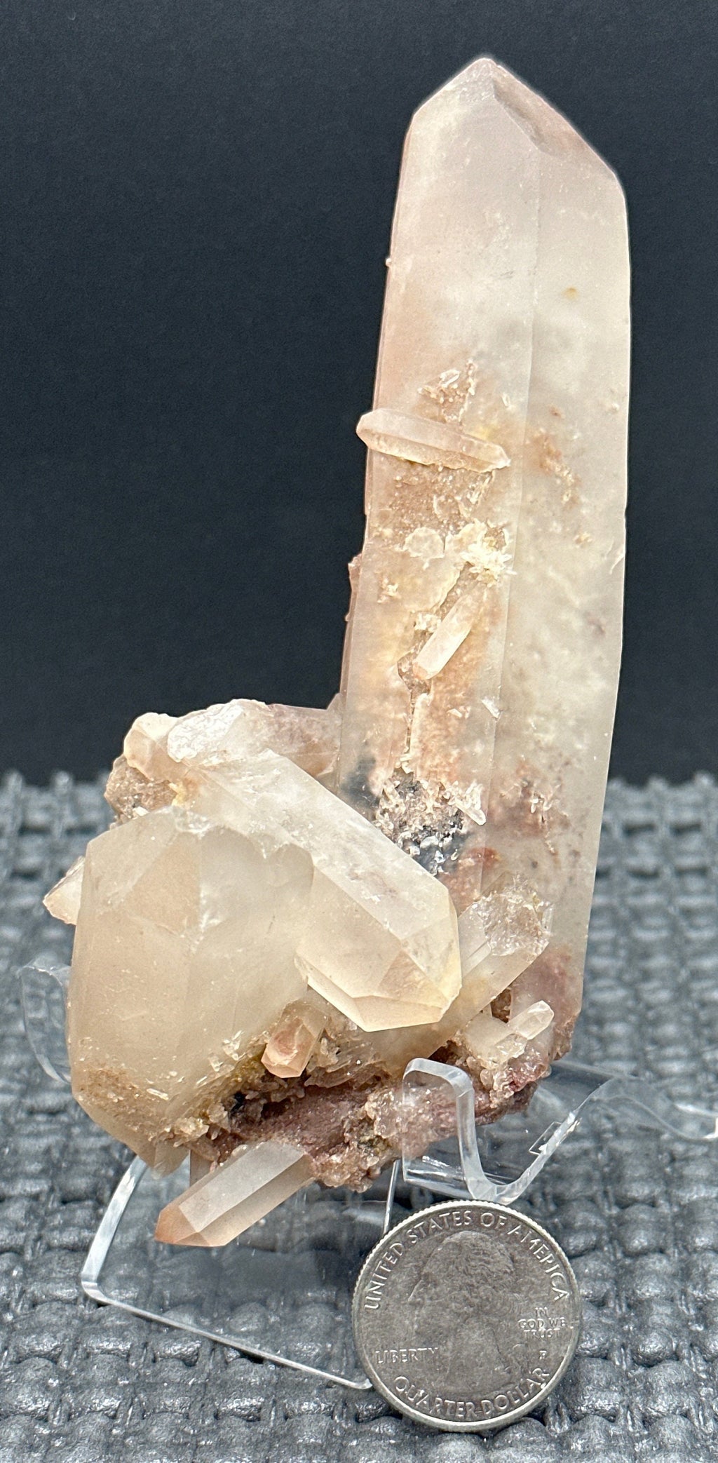 227 Grams Stunning Rich Pink Color Lithium Quartz "nest" Cluster from Brazil