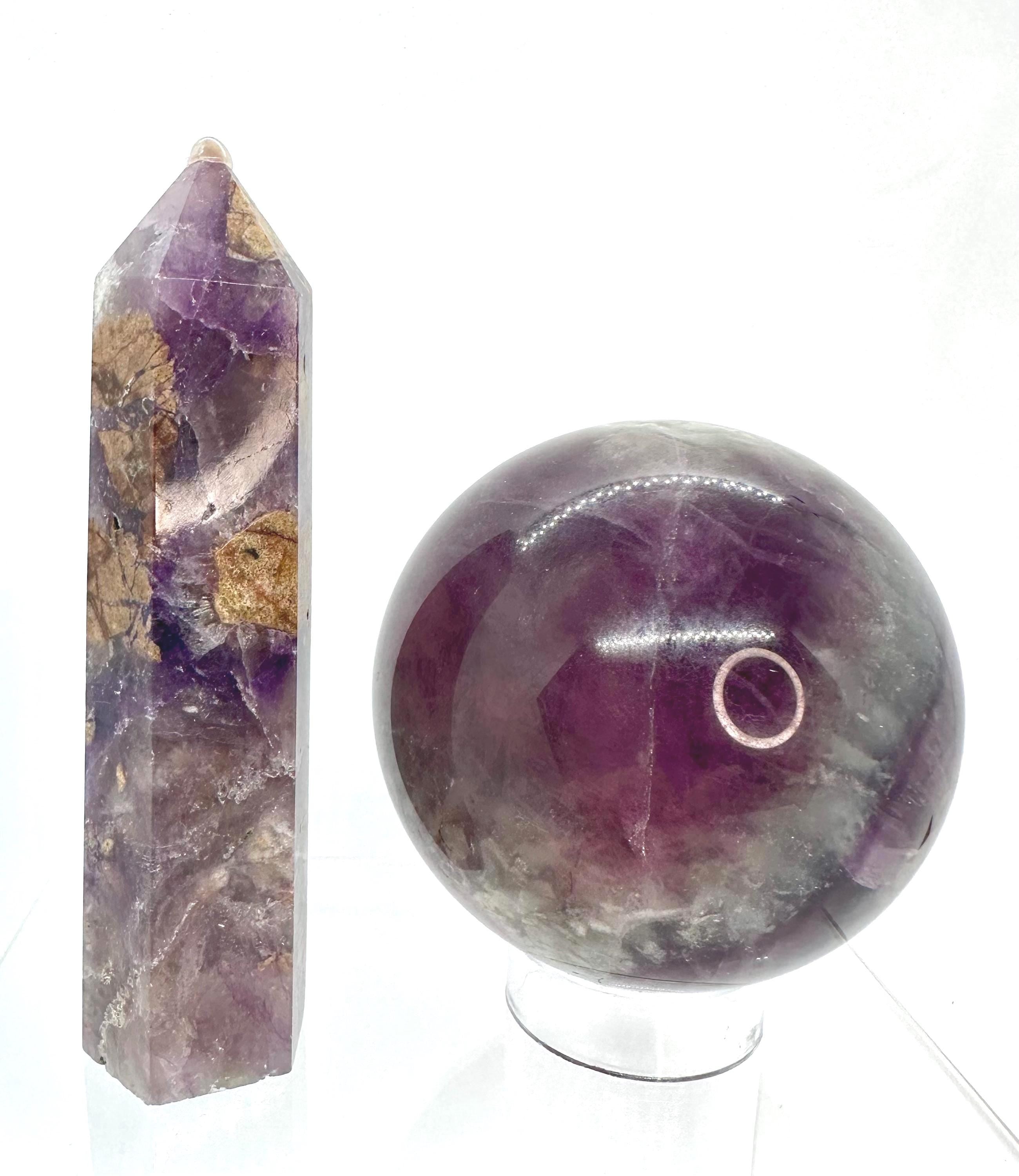 Purple Fluorite Root Sphere with Point Set from Hunan, Fujian Province in China