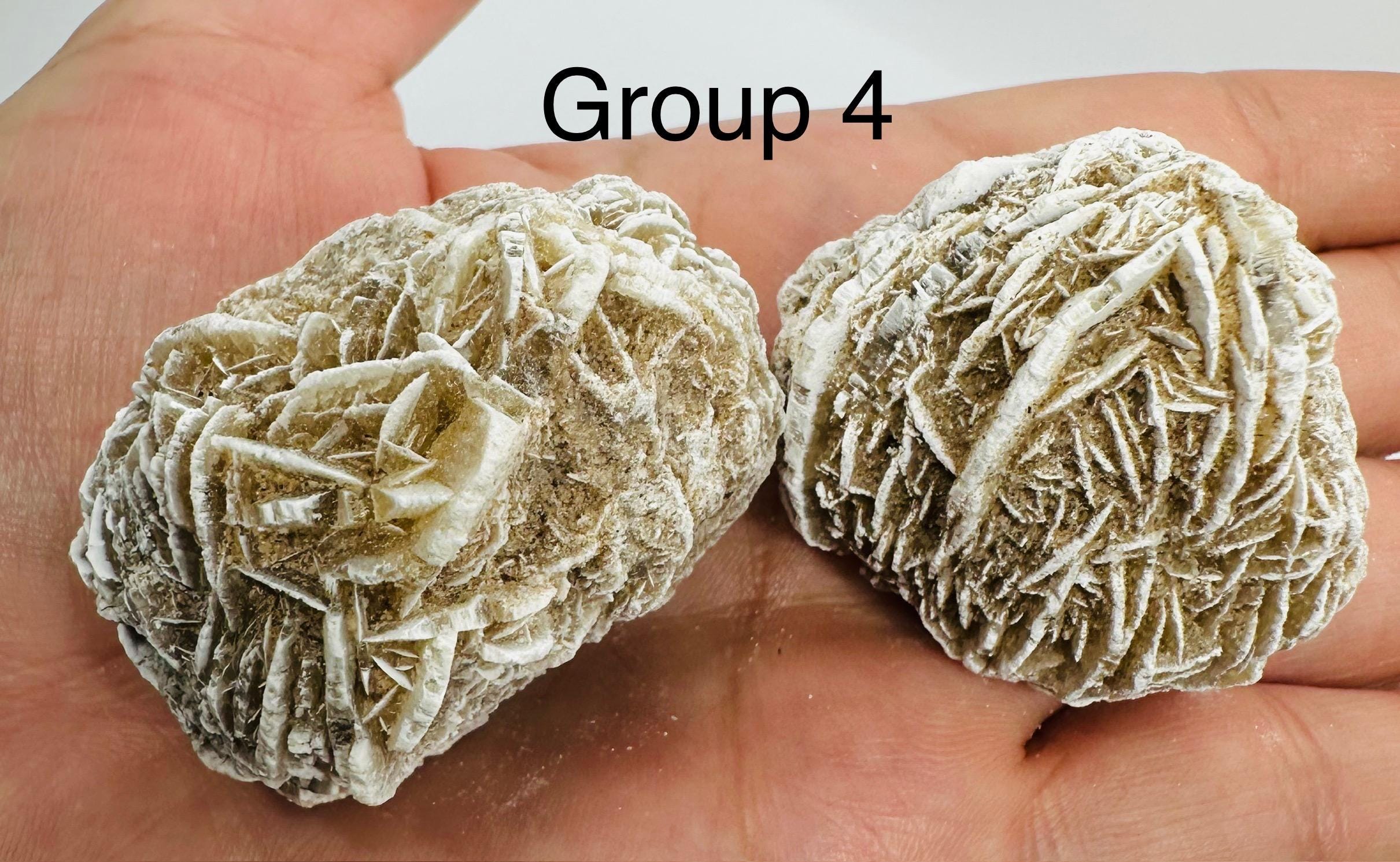 Your Choice of One pair of Exquisite Desert Rose Selenite Cluster Pair