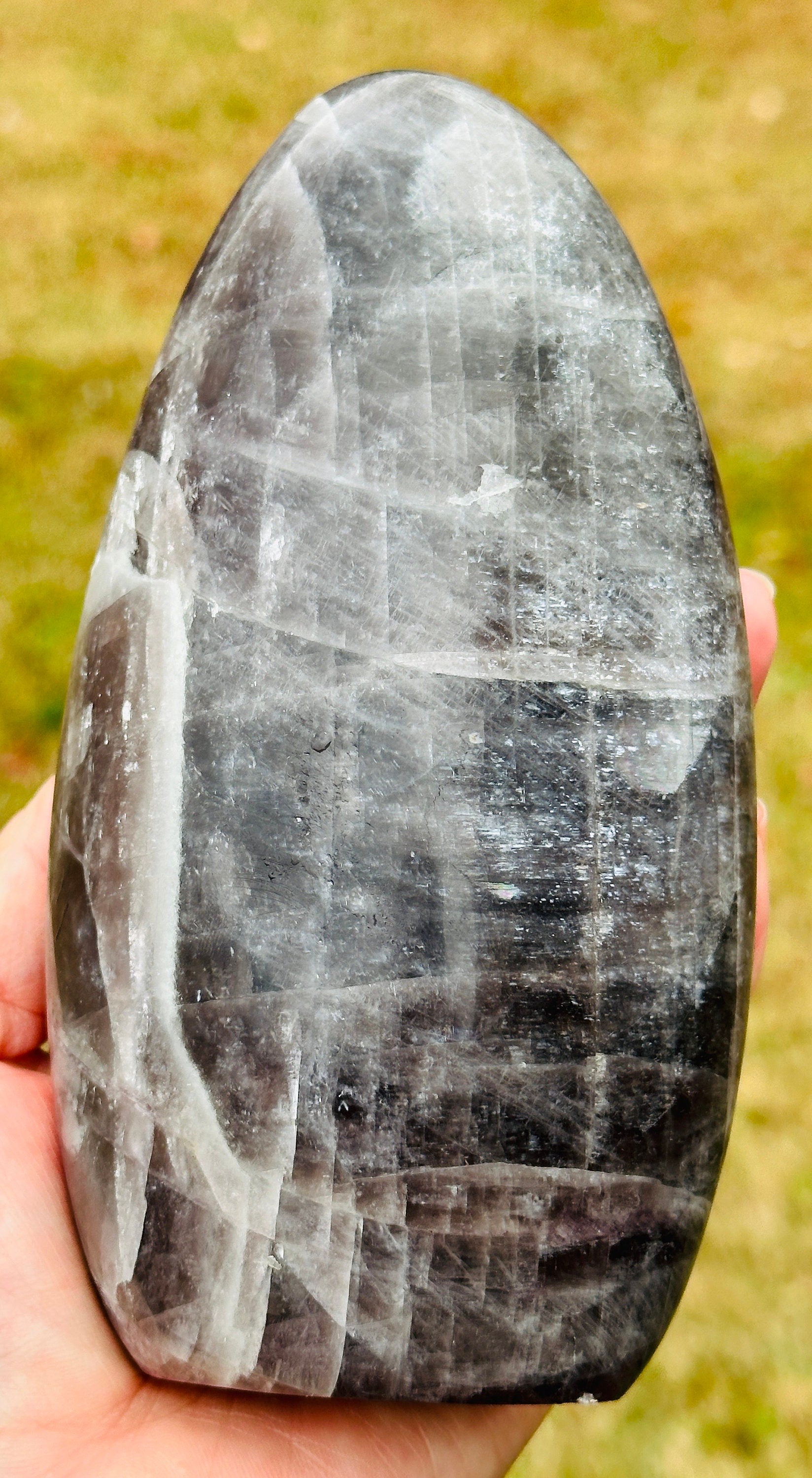 1,350 Grams Rare and unique Grey Silvery Anhydrate Free Form