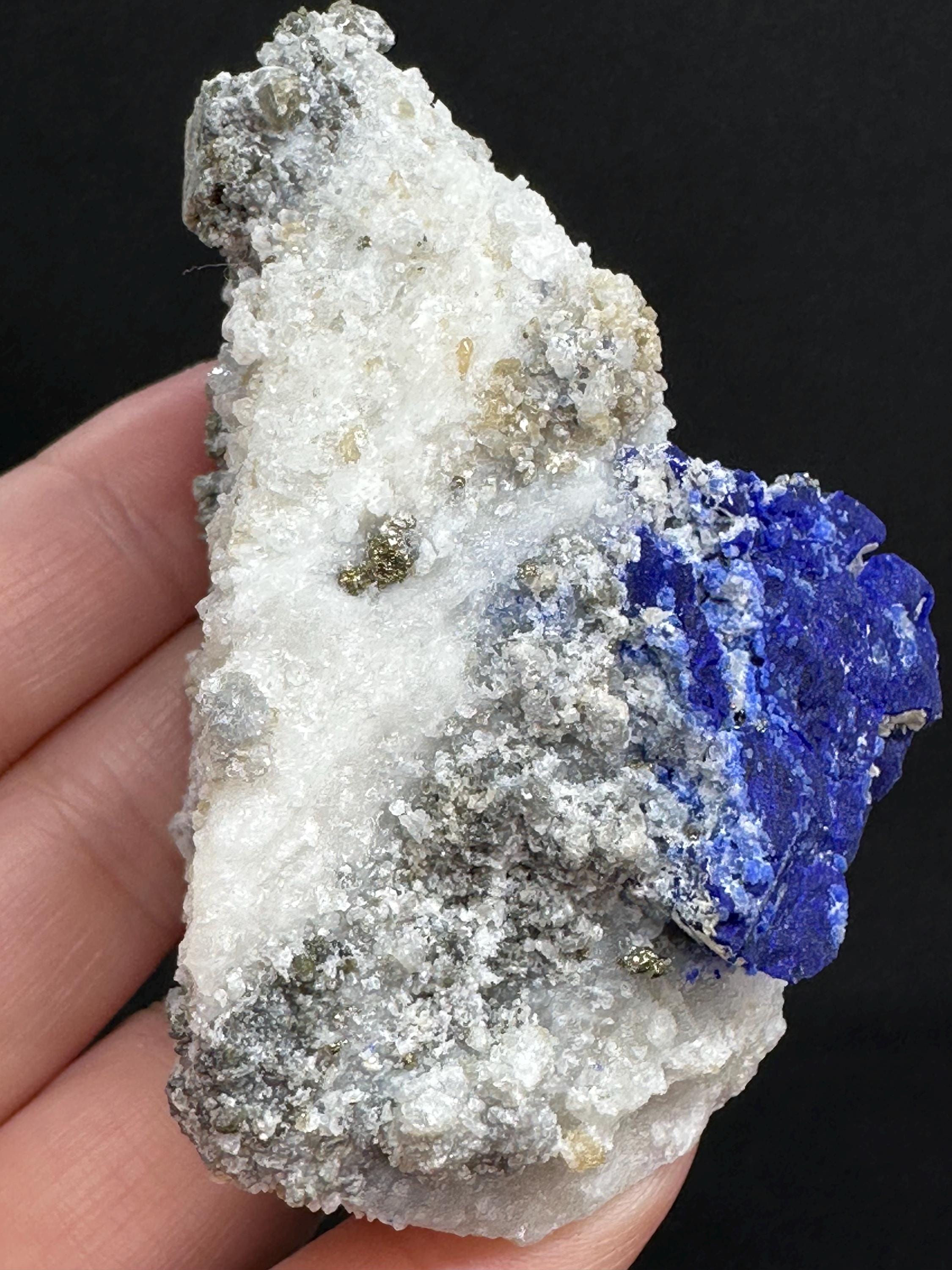 120 Grams Lazurite on UV-Reactive Matrix from Sar e Sang region of Badakhshan, Afghanistan