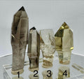 Your choice of Natural Polished Citrine & Smoky Citrine Scepters with Phantoms from Madagascar