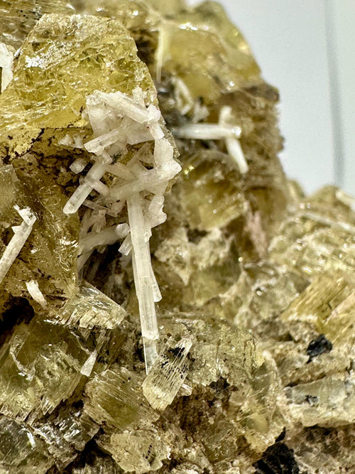 126 Grams Yellow Apatite in Matrix Specimen from Imilchil, Morocco