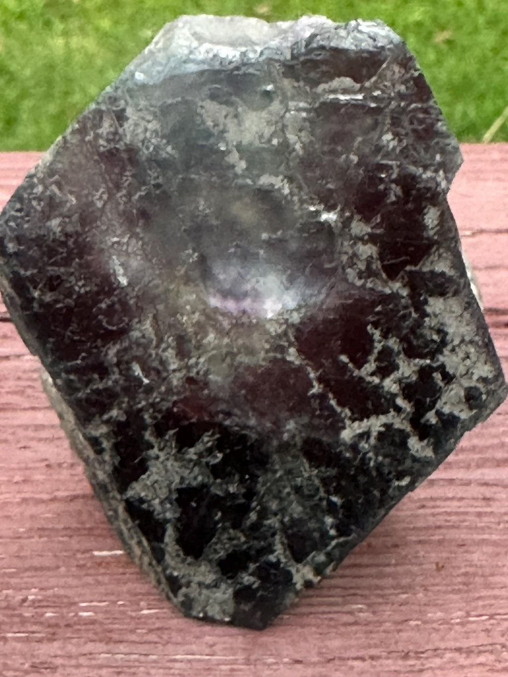 158 Grams Self Standing Beautiful Purple Fluorite with an Impressive Phantom
