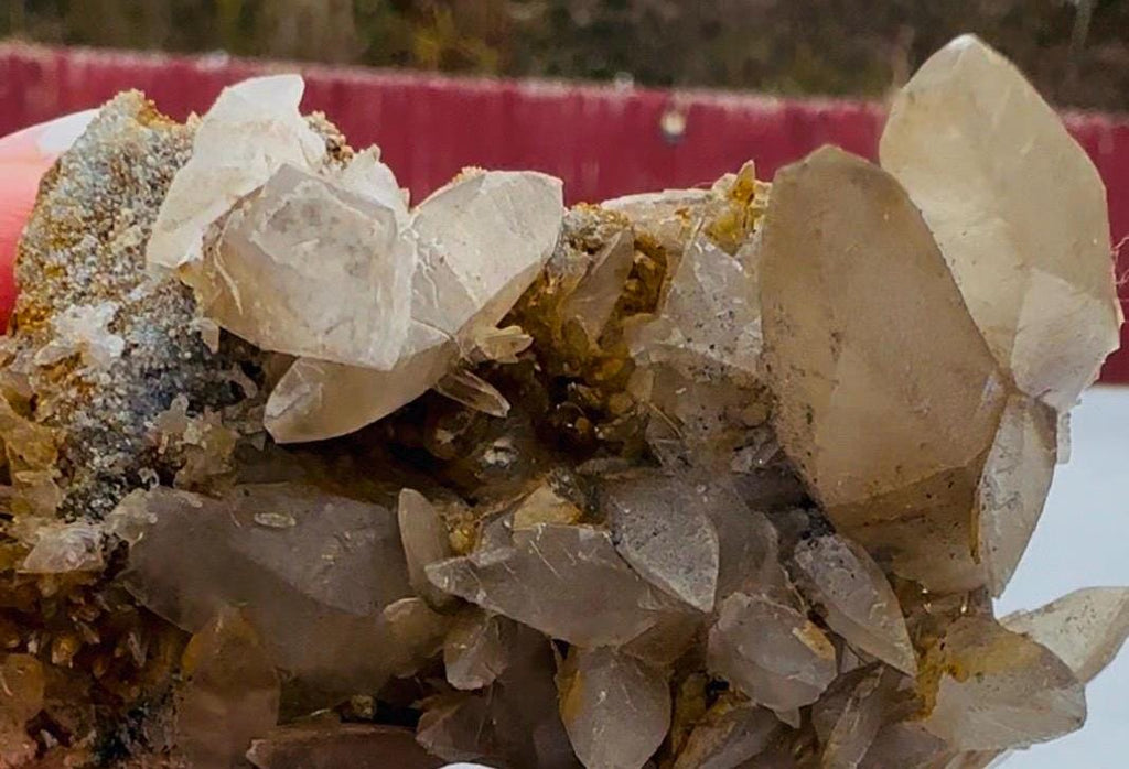 112 Grams Pristine DT Dogtooth Calcite Cluster specimen from China