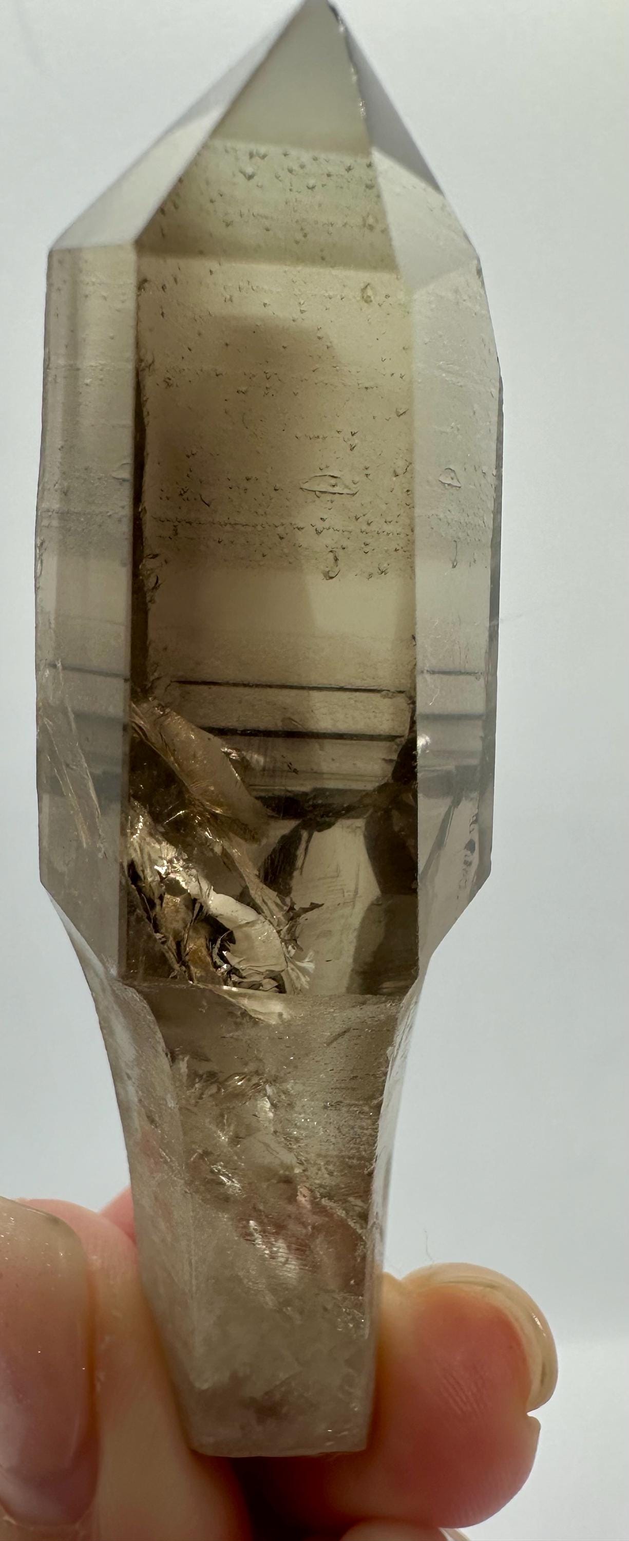 Your choice of Natural Polished Citrine & Smoky Citrine Scepters with Phantoms from Madagascar