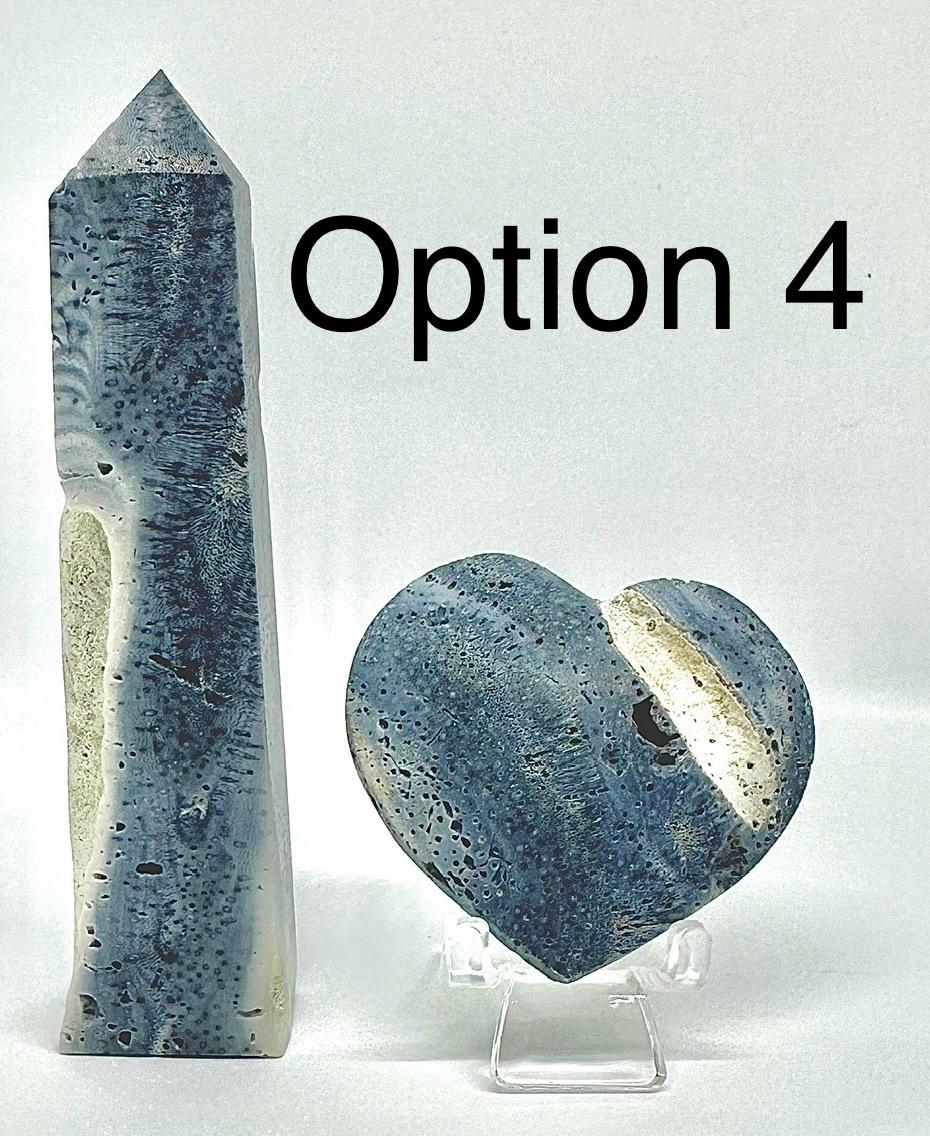 Blue Coral Crystal Set from Indonesia