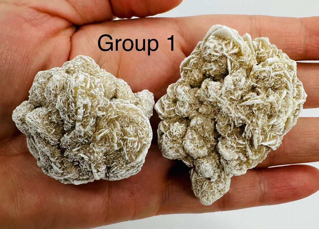 Your Choice of One pair of Exquisite Desert Rose Selenite Cluster Pair
