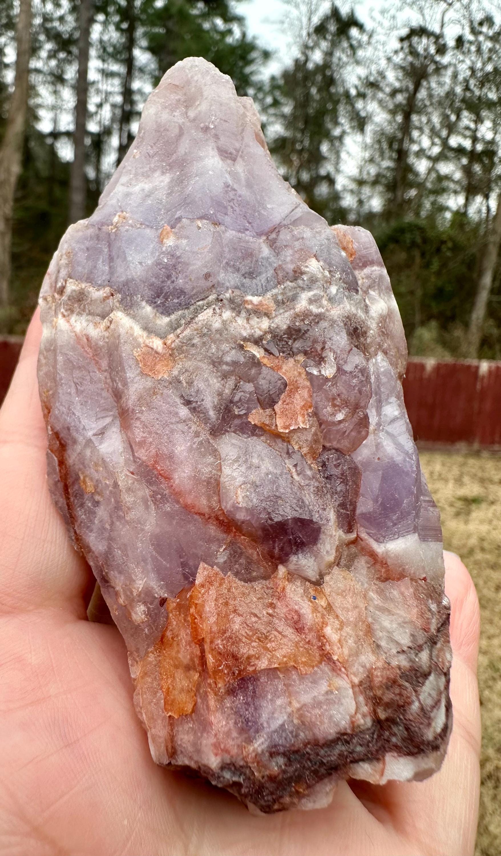 367 grams Raw Dream Amethyst “Dragon Tooth” from Brazil