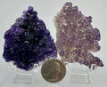 QR‑Code Purple Fluorite Specimens — Choose Your Favorite from Qinglong Mine, Guizhou, China