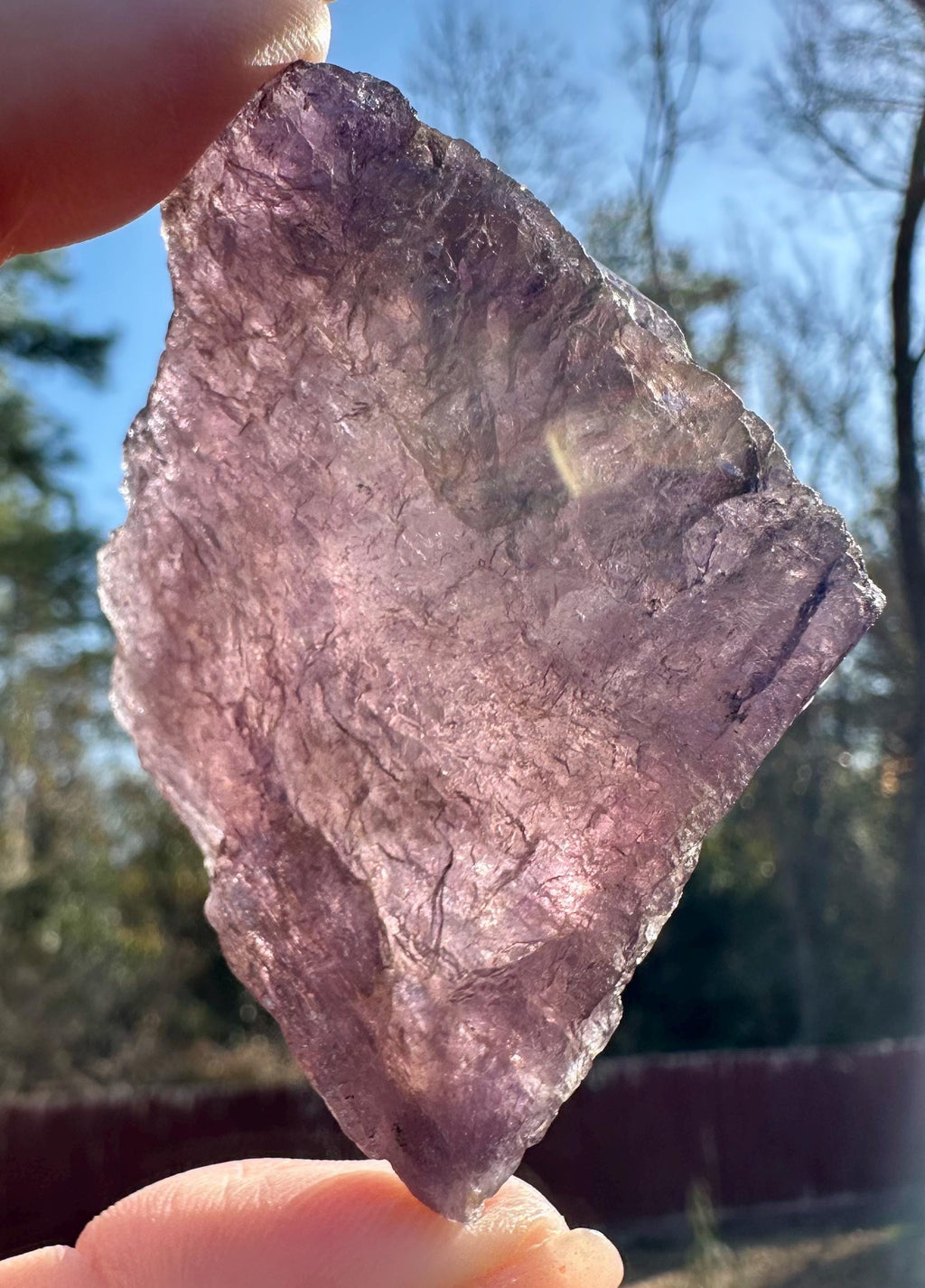 96 grams Translucent Purple Scapolite from Afghanistan