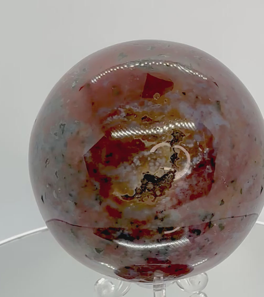 3.07" HQ Unique Pattern Ocean Jasper with a Bonus, Marovato Region, Madagascar