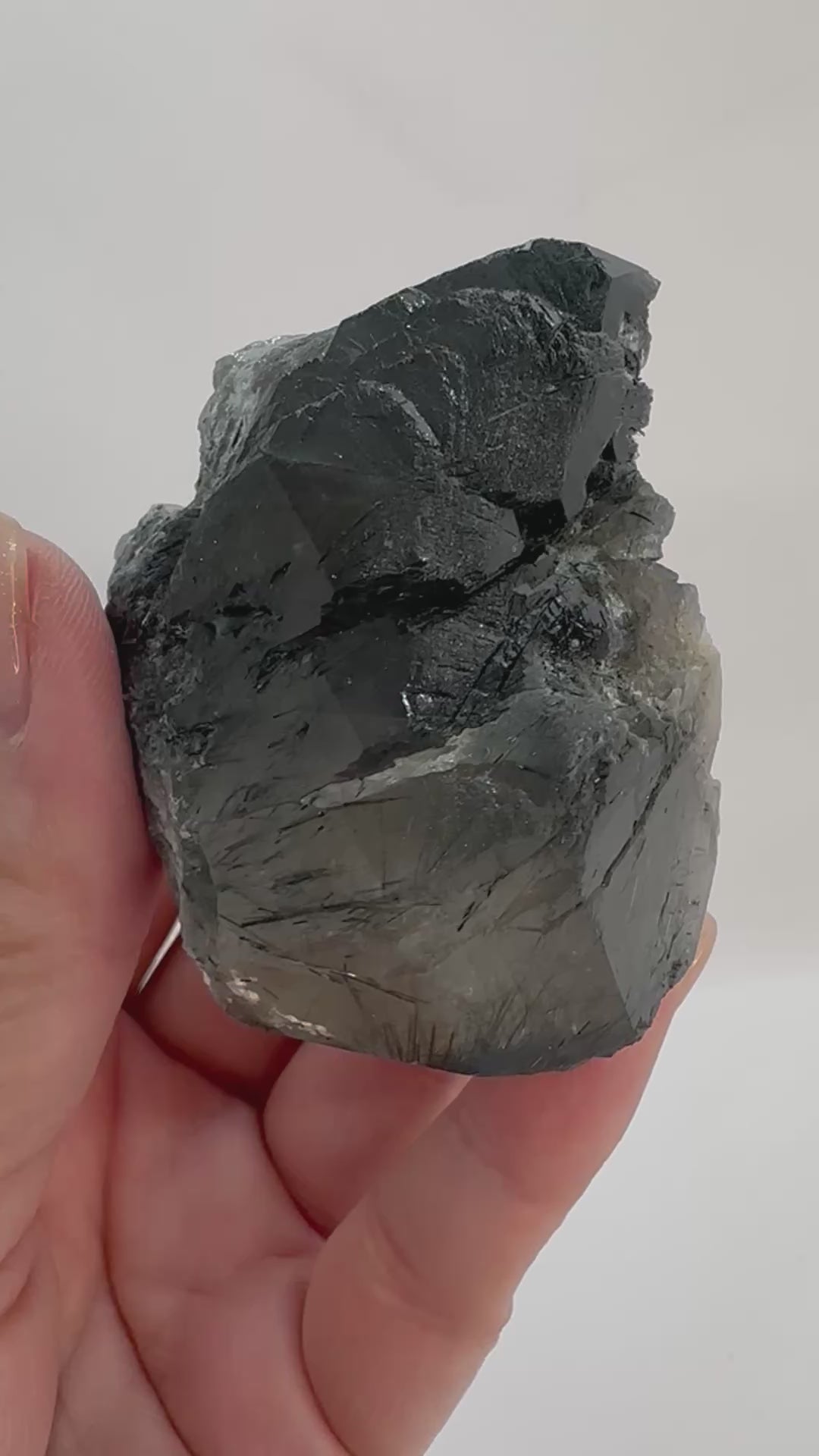 148 Grams Riebeckite-Rich Gwindel‑Like Quartz with Multiple Record Keepers — Skardu, Pakistan